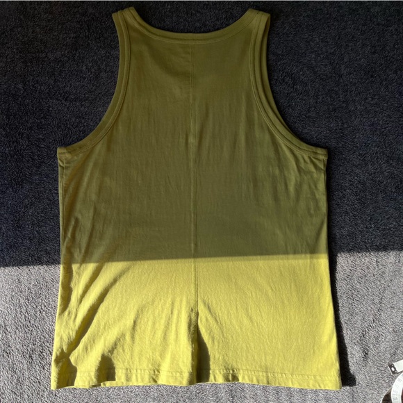 Everlane Leek Green Cotton Cutaway Tank - Picture 4 of 9